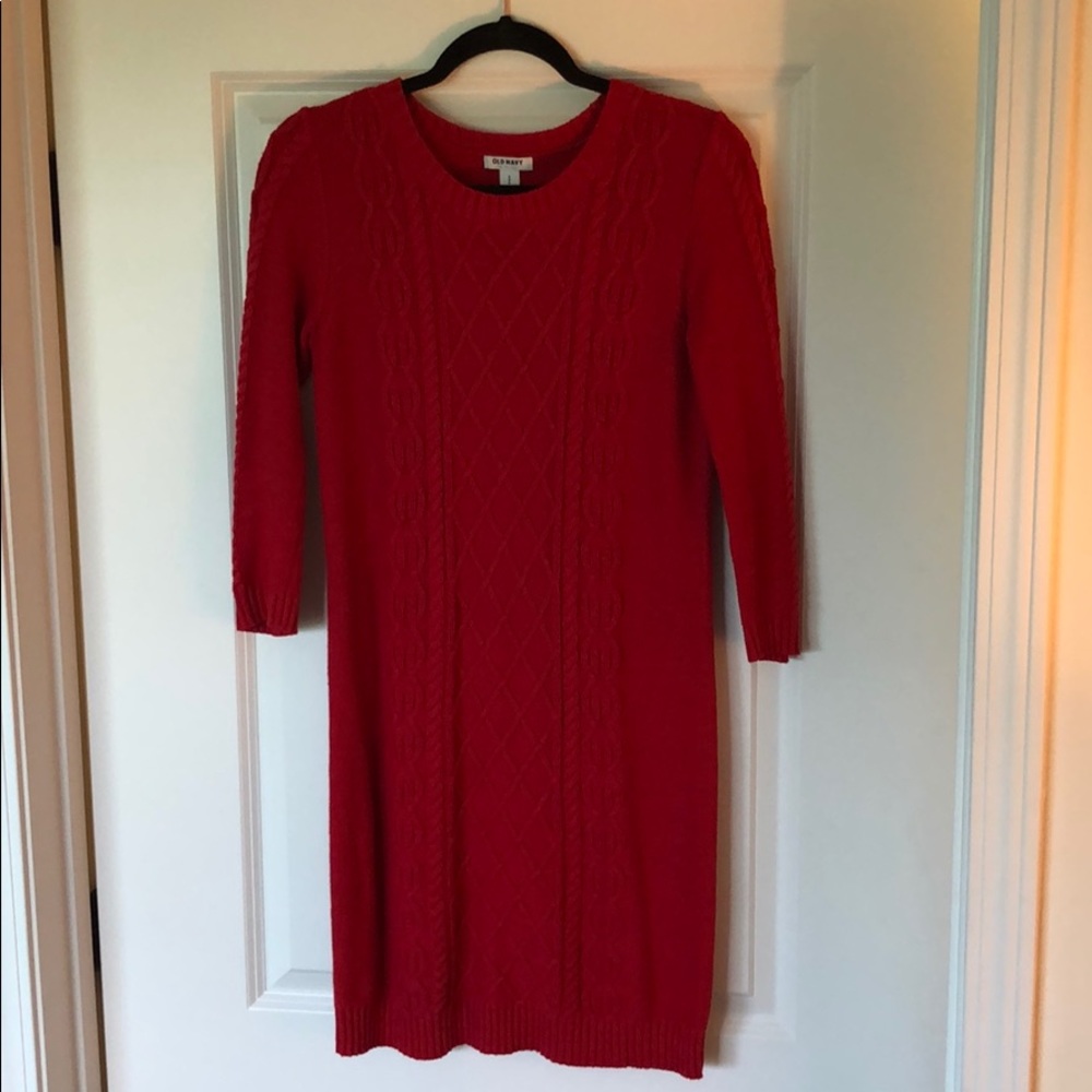 Red Sweater Dress